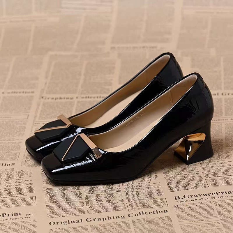 Leatherwork In French - High heels 2026 work leather shoes
