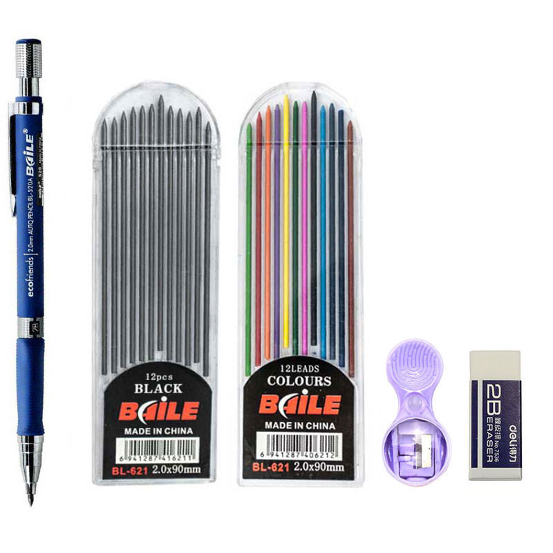Staedtler Pencil Lumocolor - 2.0mm Mechanical Pencil Set 2B Automatic