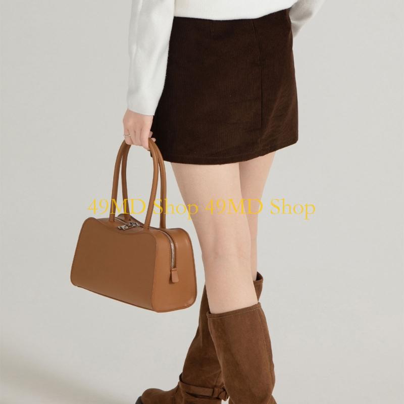 Leather Work Duffle Bag - 49MD Leather Purse Shoulder Bag Hobos