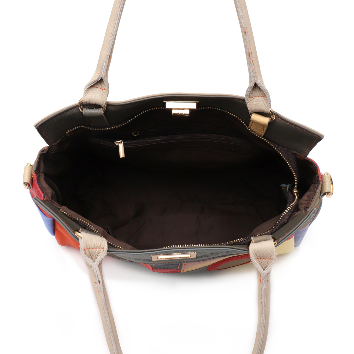 SC Chic Colorful Real Leather  - Leather Work Handbags For Women 评论和价格