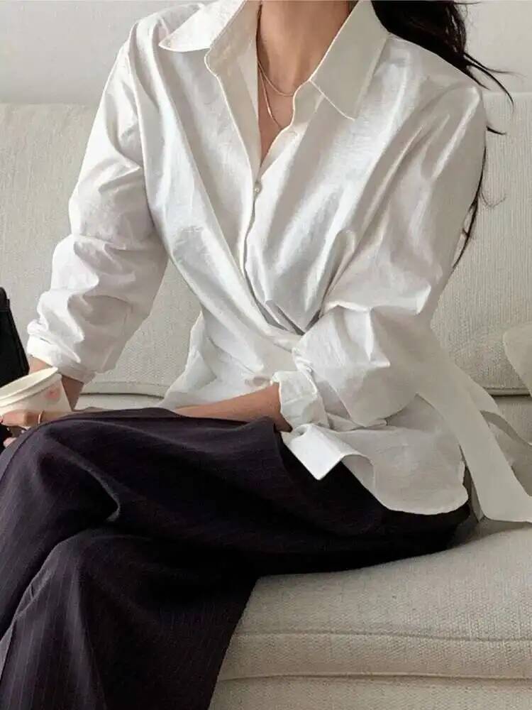 Style Temperament French Shirt - Leatherwork In French 评论和价格
