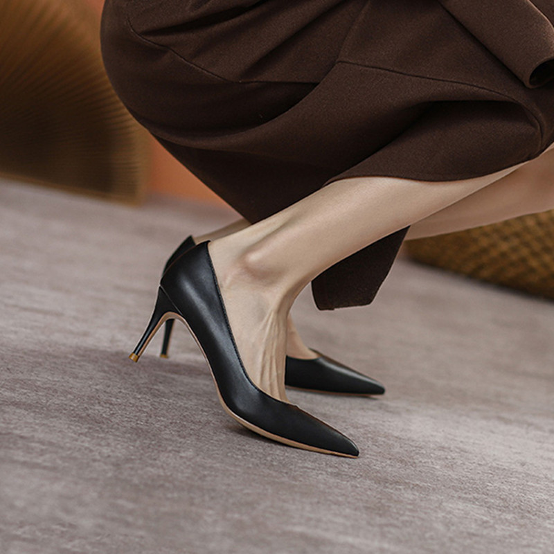2025 New French Pointed High H - Leatherwork In French 评论和价格