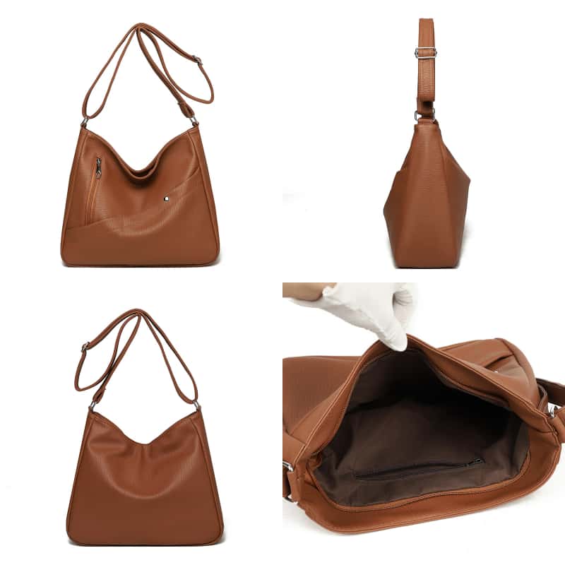 Women's PU Leather Crossbody B - Leather Work Handbags For Women 评论和价格