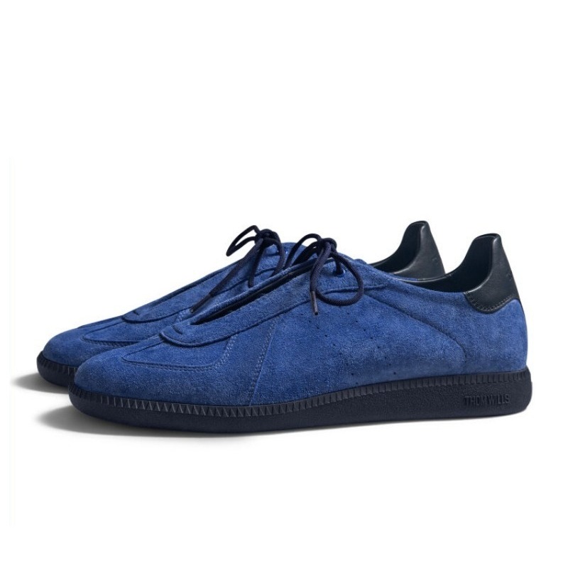 Luxury Cowhide Sneakers Blue C - Leatherwork Training 评论和价格