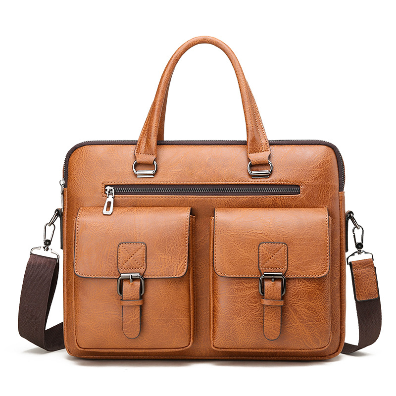 Luxury Brand Man Business Brie - Leatherwork Bag 评论和价格