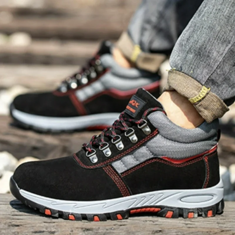High Quality Men Safety Boots  - Leather Work Flats 评论和价格