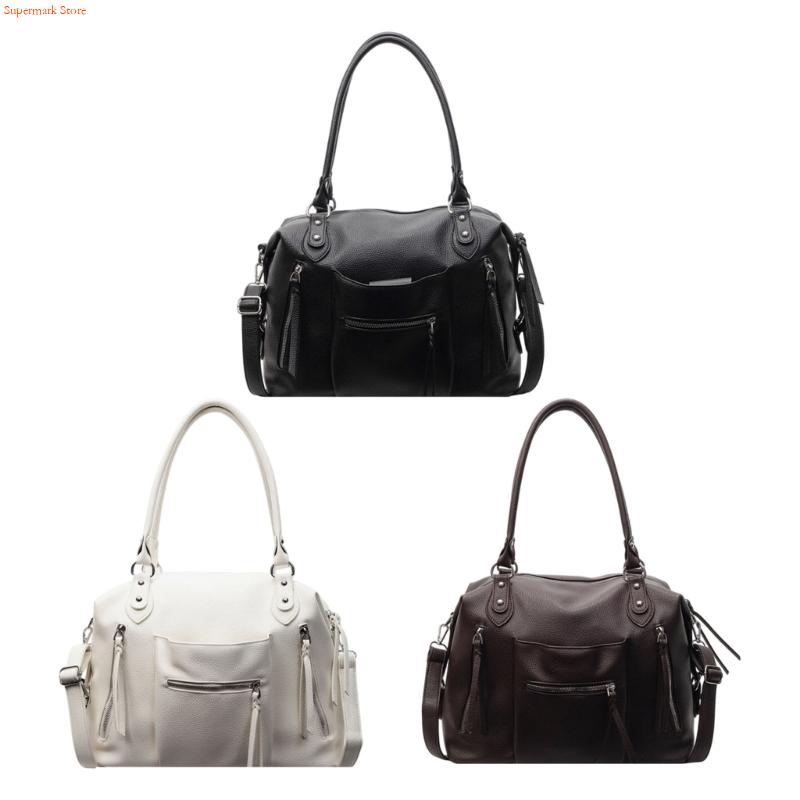 Q5WE Modern PU Leather Handbag - Leather Work Duffle Bag 评论和价格