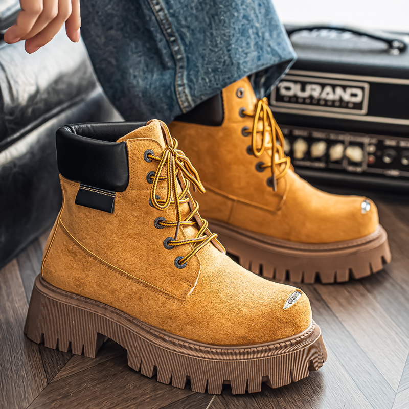 Classic High Top Boots Outdoor - Leather Work Flats 评论和价格