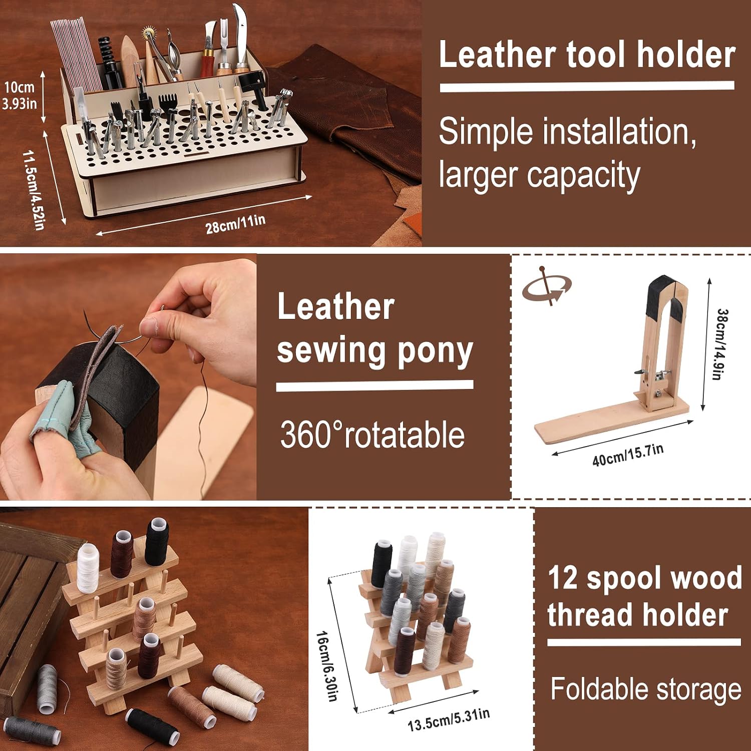 628Pcs Leather Working Tooling - Leatherwork Beginner Tools 评论和价格