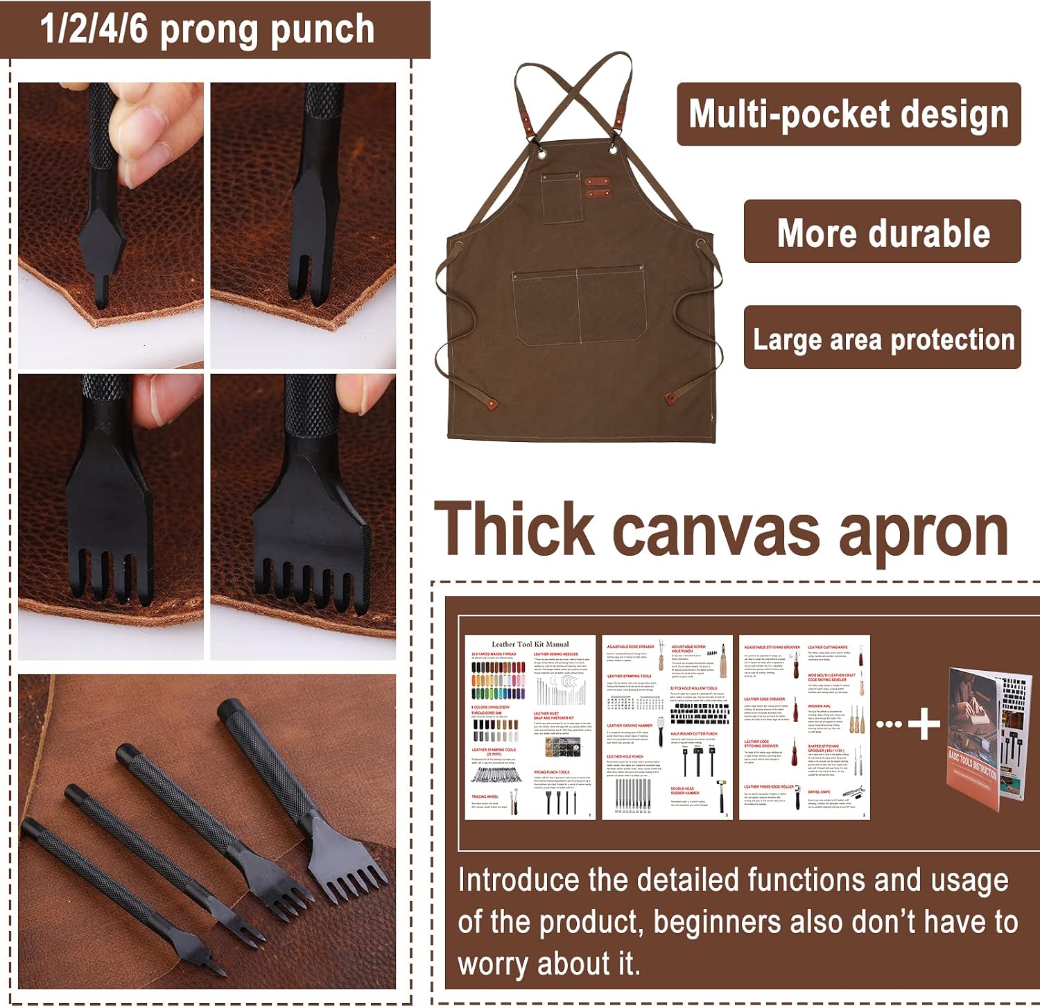 628Pcs Leather Working Tooling - Leatherwork Beginner Tools 评论和价格