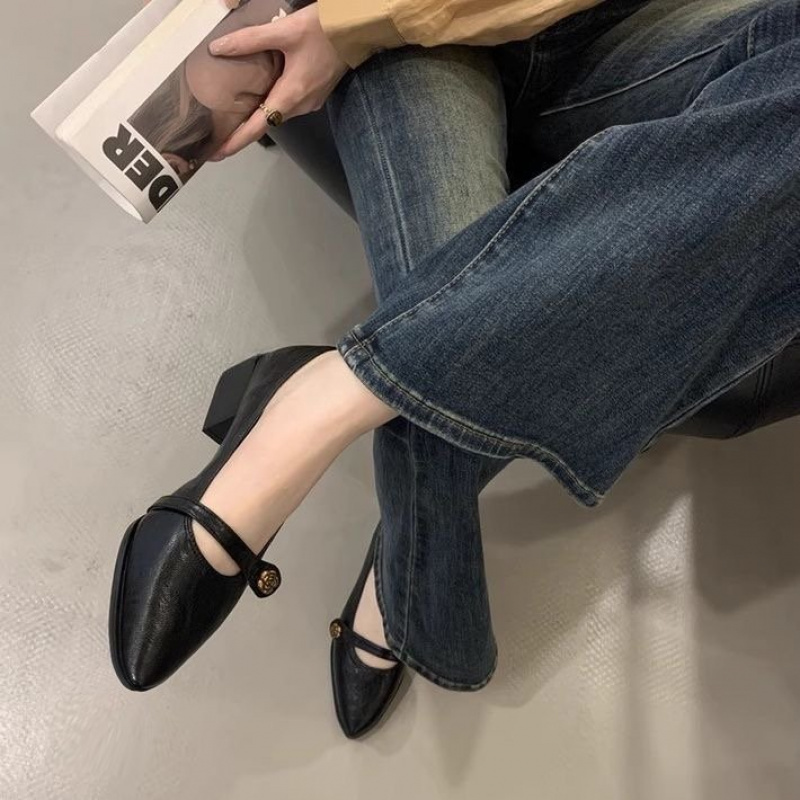 French Vintage Chunky Heel Mar - Leatherwork In French 评论和价格