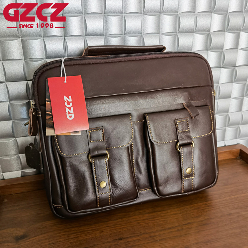 GZCZ Men's Handbag Leisure Bus - Leatherwork Bag 评论和价格