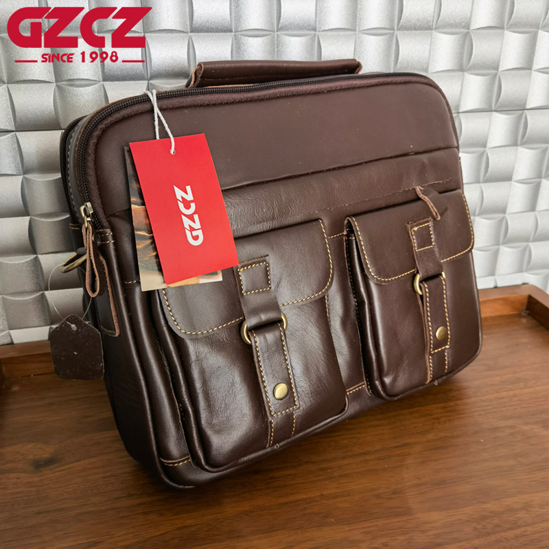 GZCZ Men's Handbag Leisure Bus - Leatherwork Bag 评论和价格