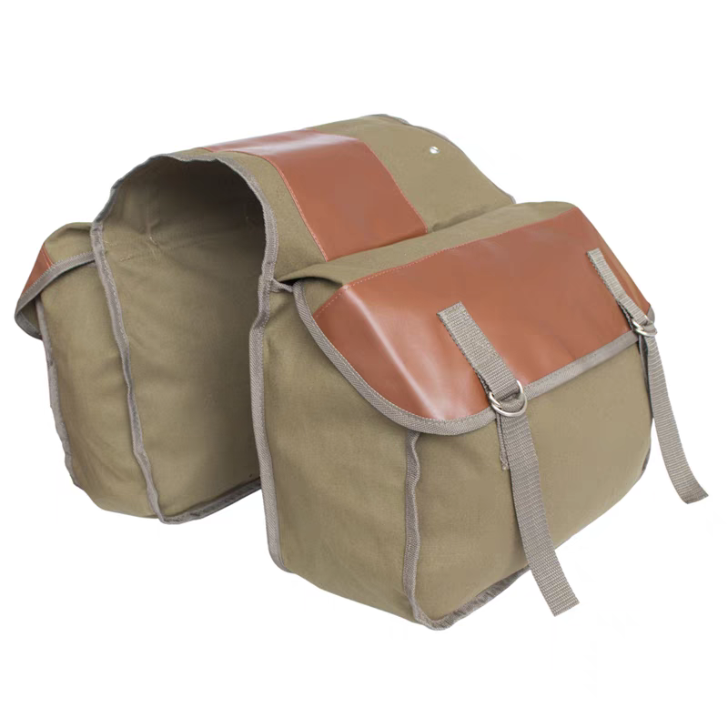 Canvas Leather Rear Saddlebag  - Leatherwork Bag 评论和价格