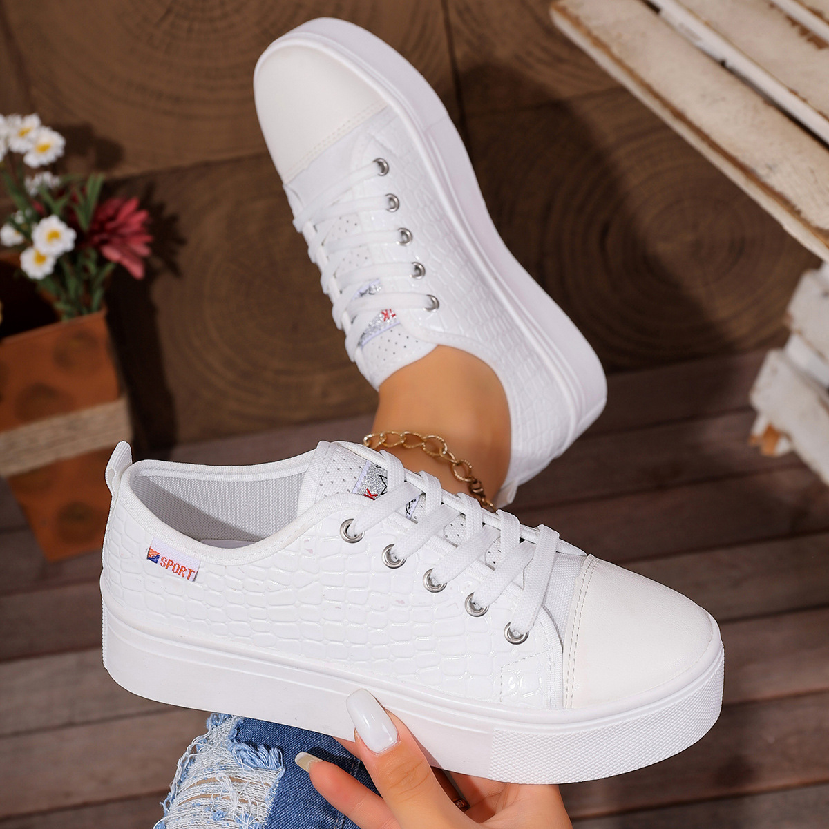 New women's flat casual single - Leather Work Flats 评论和价格