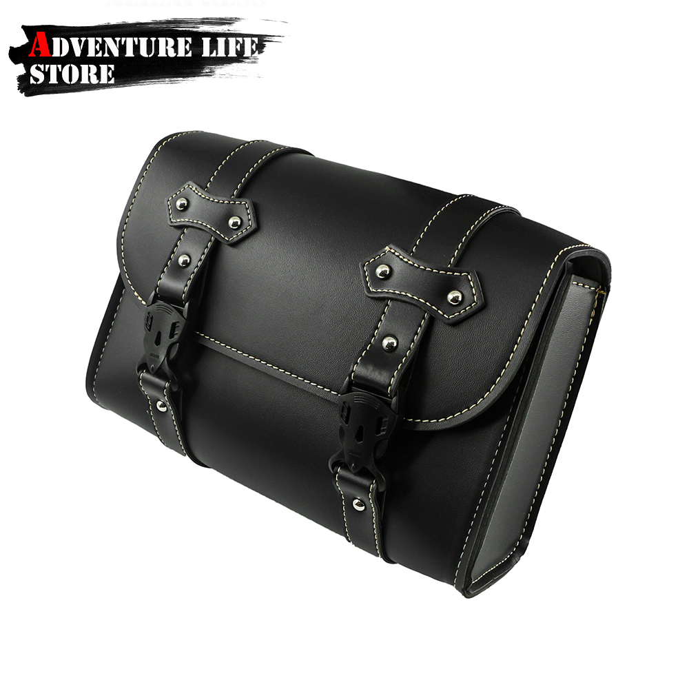 Motorcycle Front Fork Saddleba - Leatherwork Bag 评论和价格