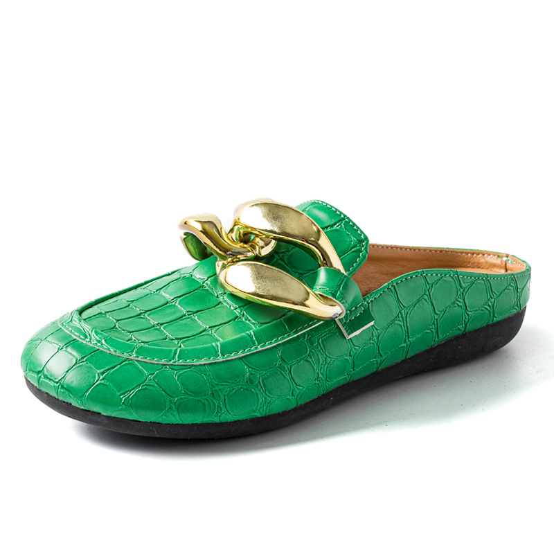 Fashion Women Slippers Plus Si - Leather Work Flats 评论和价格