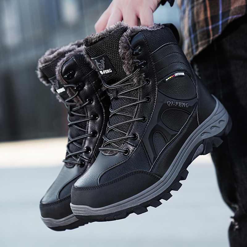 New Men Winter Outdoor Hiking  - Leatherwork Training 评论和价格