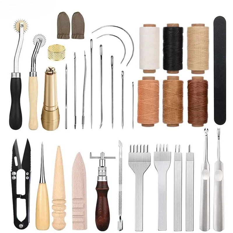 25Pcs Leather Working Tools Fo - Leatherwork Beginner Tools 评论和价格