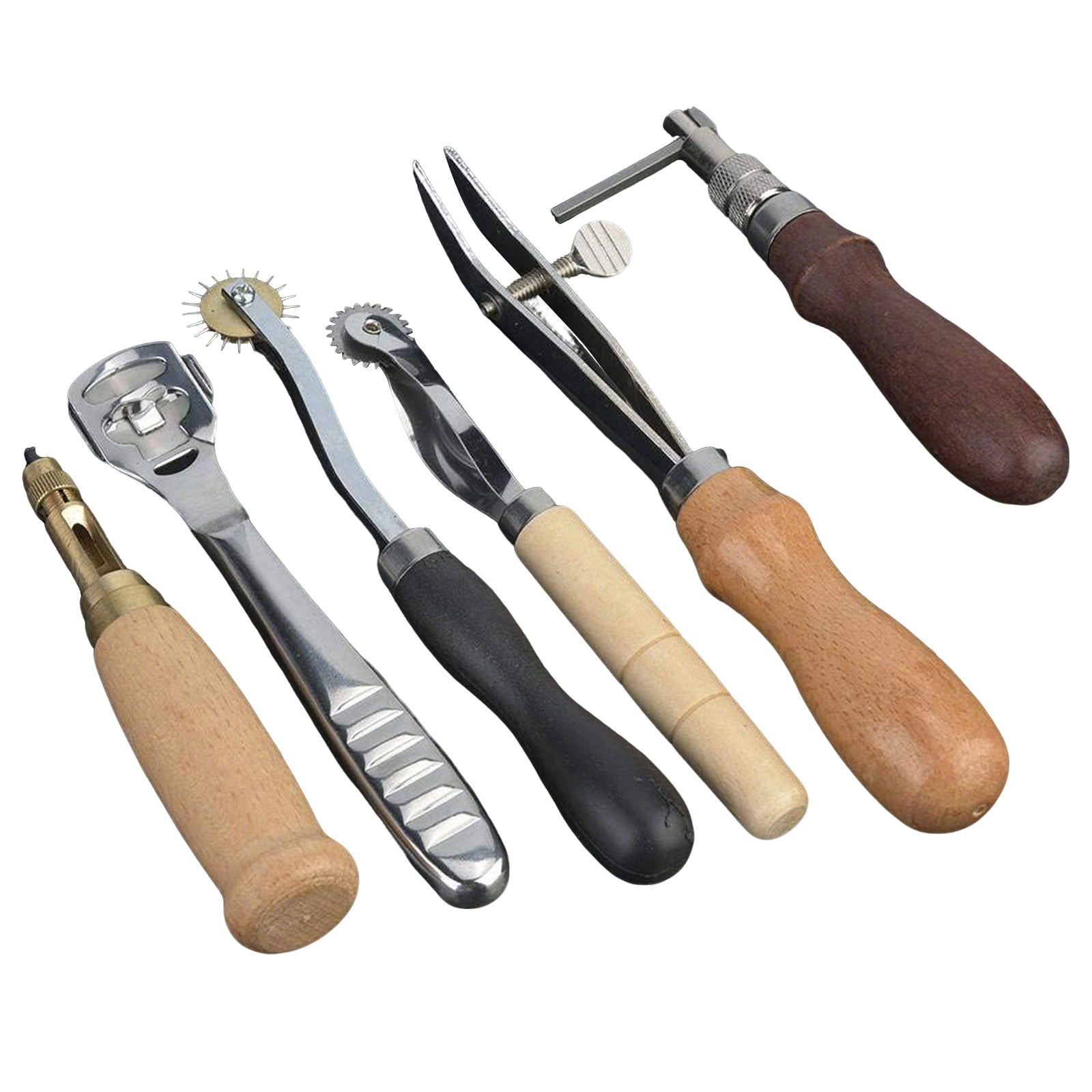 Leather Tools, 19 Pcs Leather  - Leatherwork Beginner Tools 评论和价格