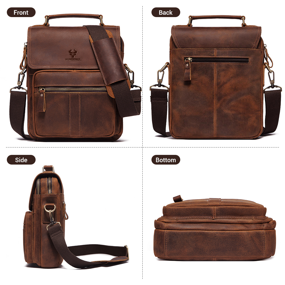 HUMERPAUL Genuine Leather Men' - Leatherwork Bag 评论和价格