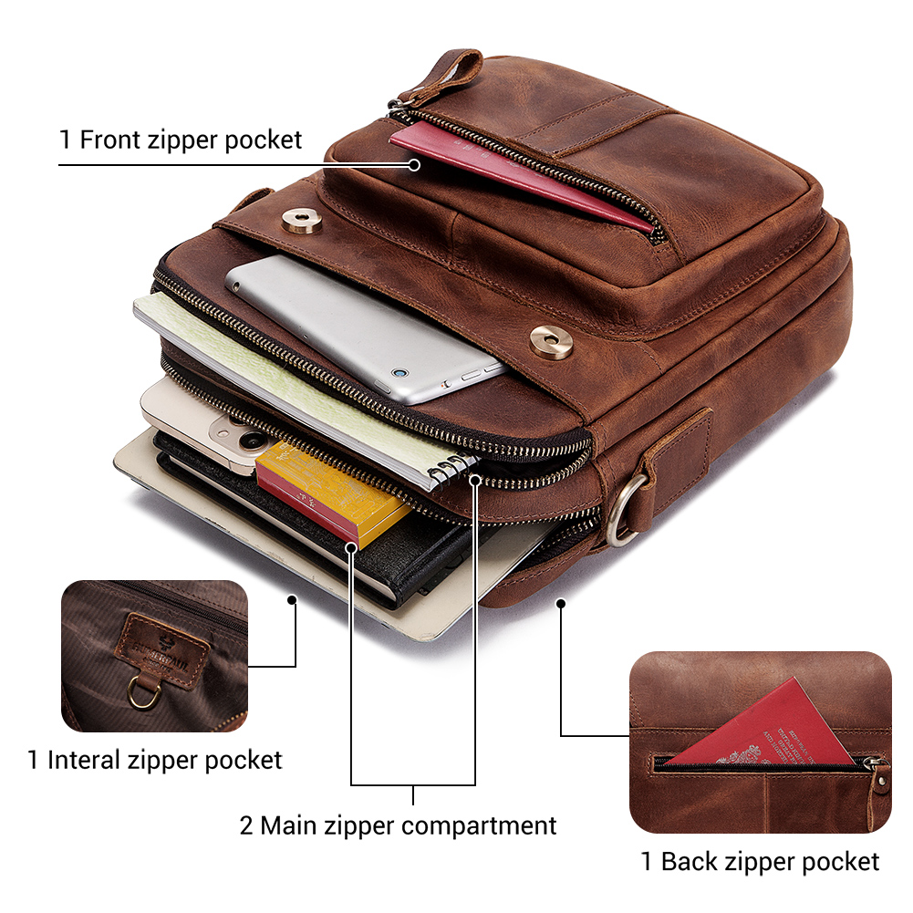 HUMERPAUL Genuine Leather Men' - Leatherwork Bag 评论和价格