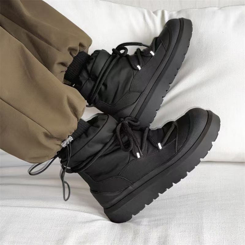 Designer New Men's Snow Boots  - Leather Work Flats 评论和价格