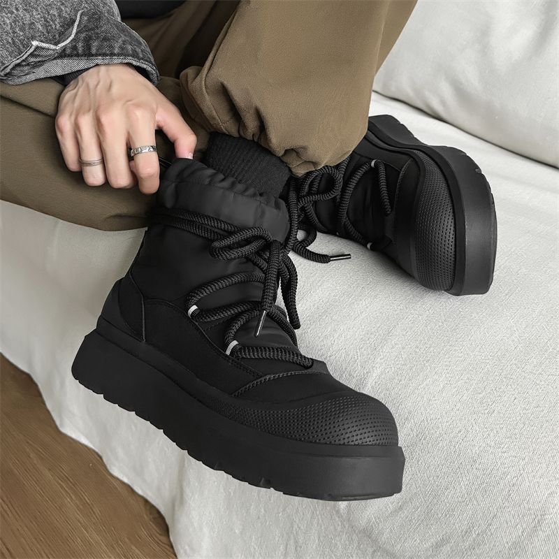 Designer New Men's Snow Boots  - Leather Work Flats 评论和价格