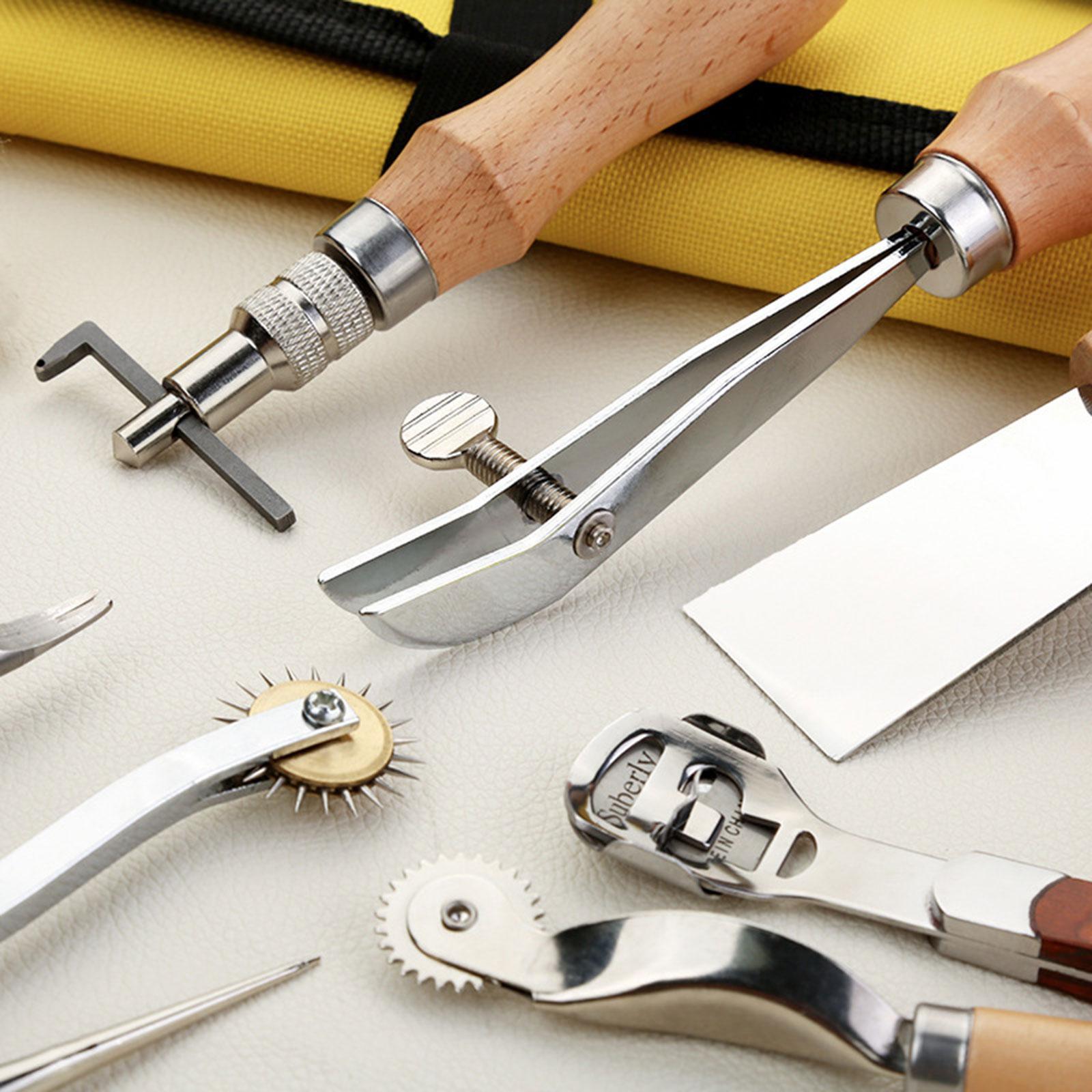 29x PU Leather Working Kit Equ - Leatherwork Beginner Tools 评论和价格