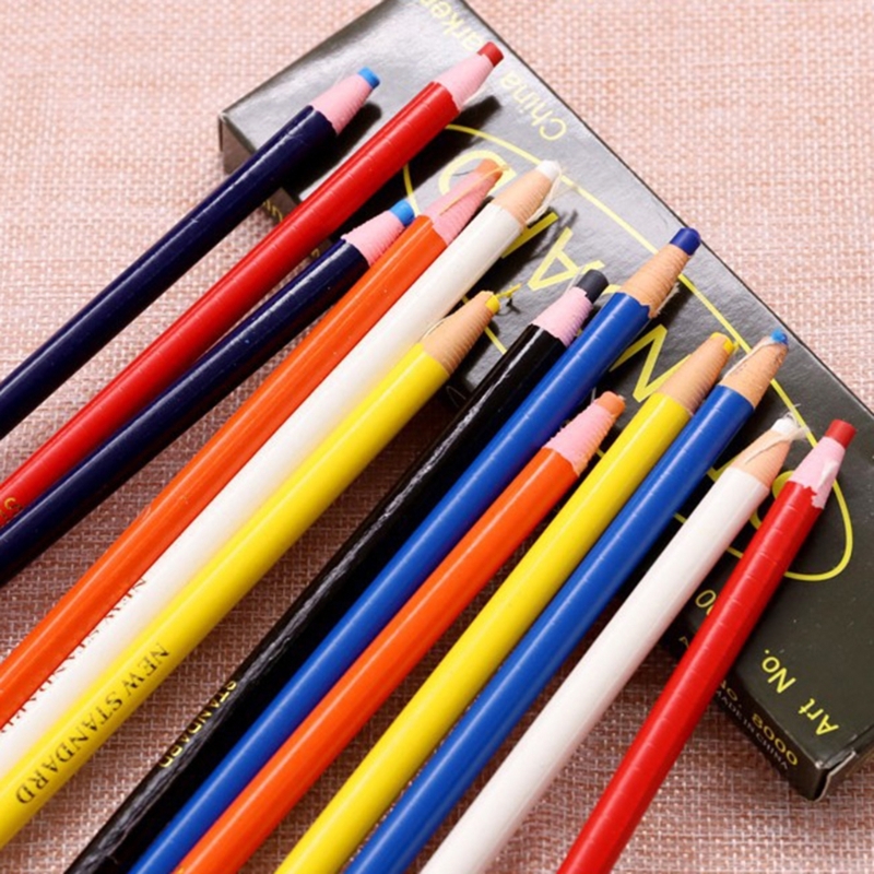DXAB 12Pcs Peel off China Mark - Staedtler Pencil Lumocolor 评论和价格