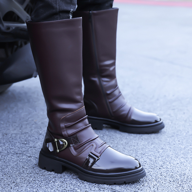 2026 New Men‘s Motorcycle Boot - Leather Work Flats 评论和价格