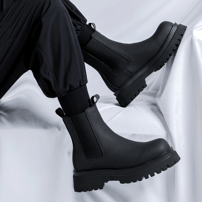 2026 Platform Black High Top B - Leather Work Flats 评论和价格