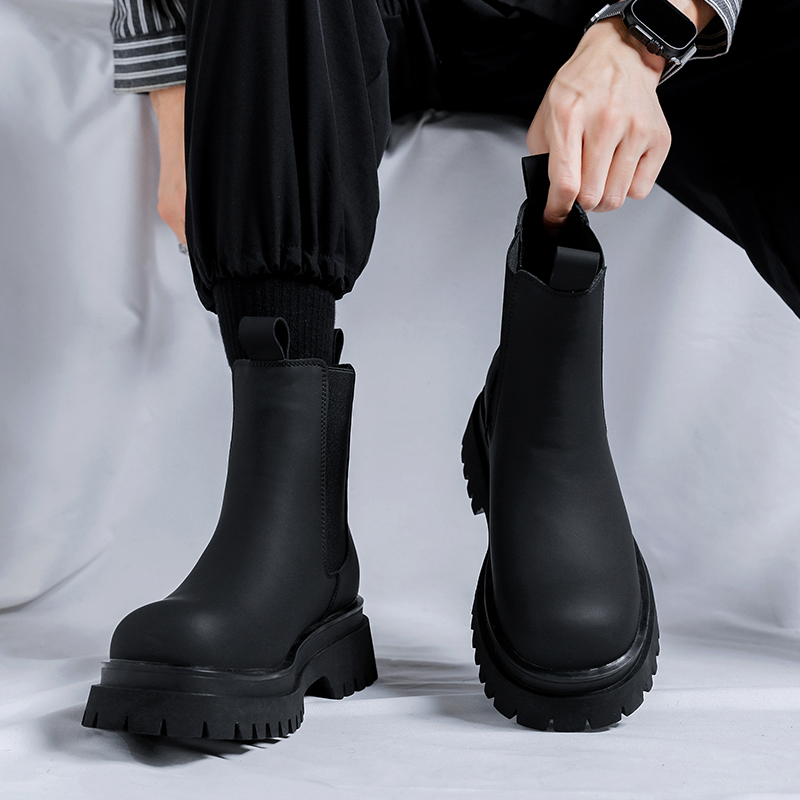 2026 Platform Black High Top B - Leather Work Flats 评论和价格