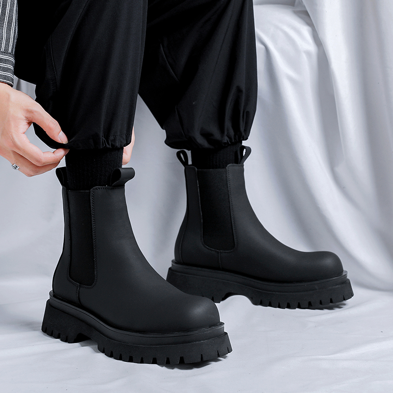 2026 Platform Black High Top B - Leather Work Flats 评论和价格