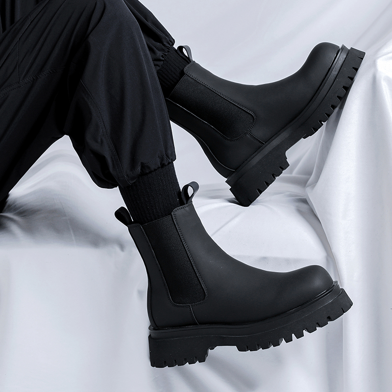 2026 Platform Black High Top B - Leather Work Flats 评论和价格