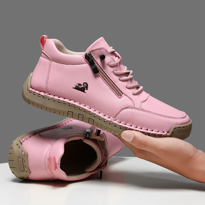 Women's Sneakers Handmade Leat - Leather Work Flats 评论和价格