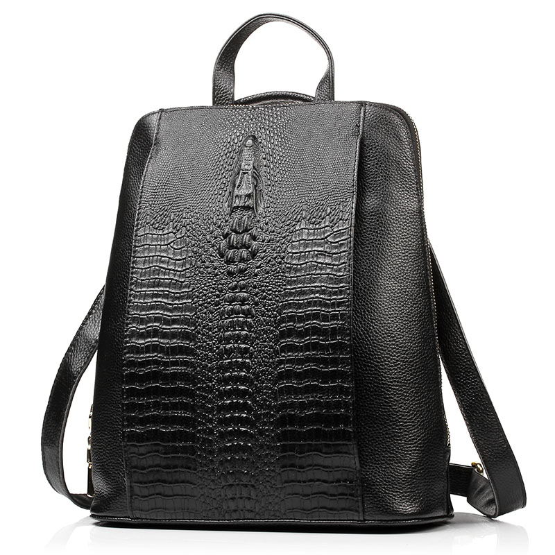 Zency Women's Crocodile Leathe - Leatherwork Bag 评论和价格
