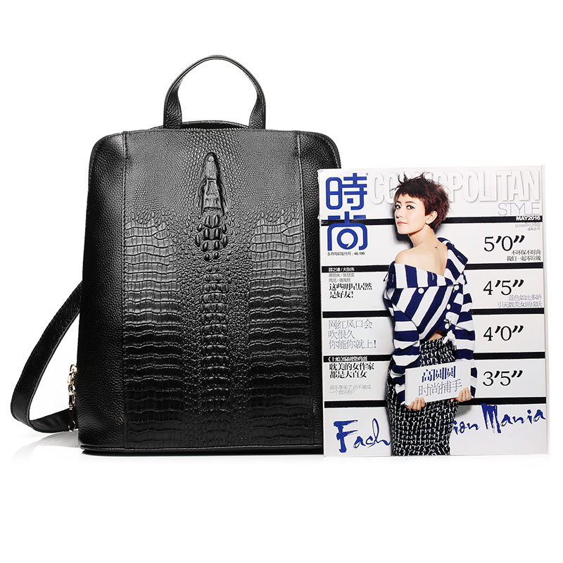 Zency Women's Crocodile Leathe - Leatherwork Bag 评论和价格